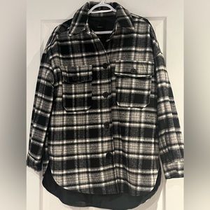 Women’s plaid lined shacket from Forever 21